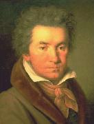unknow artist Portrait de Ludwig van Beethoven en 1815 painting